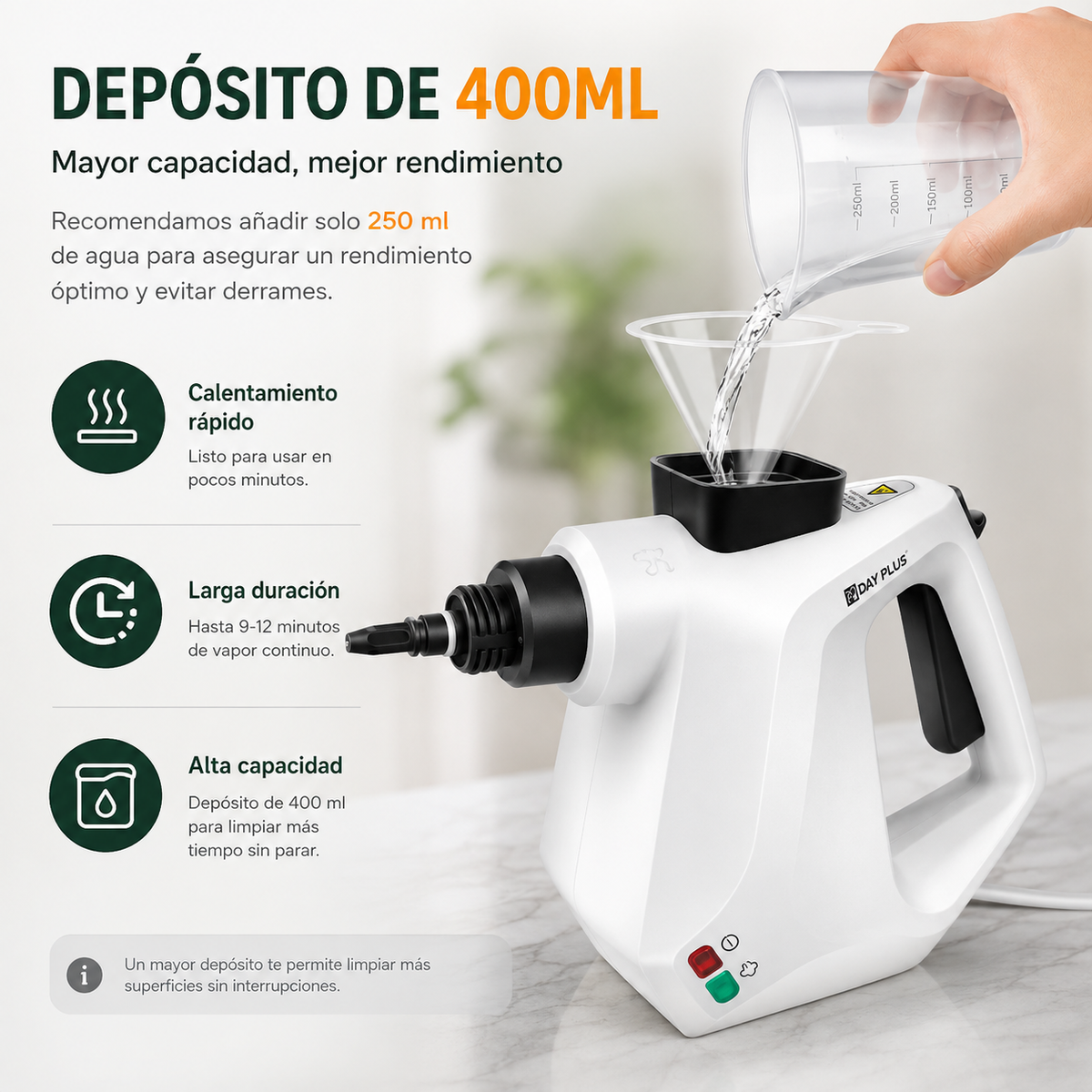 Limpiador de Vapor de Mano