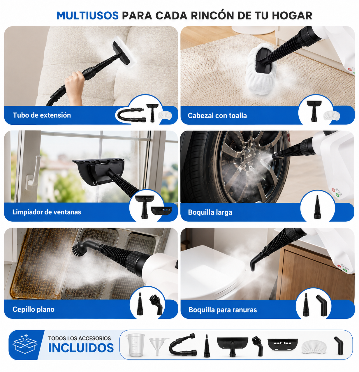 Limpiador de Vapor de Mano