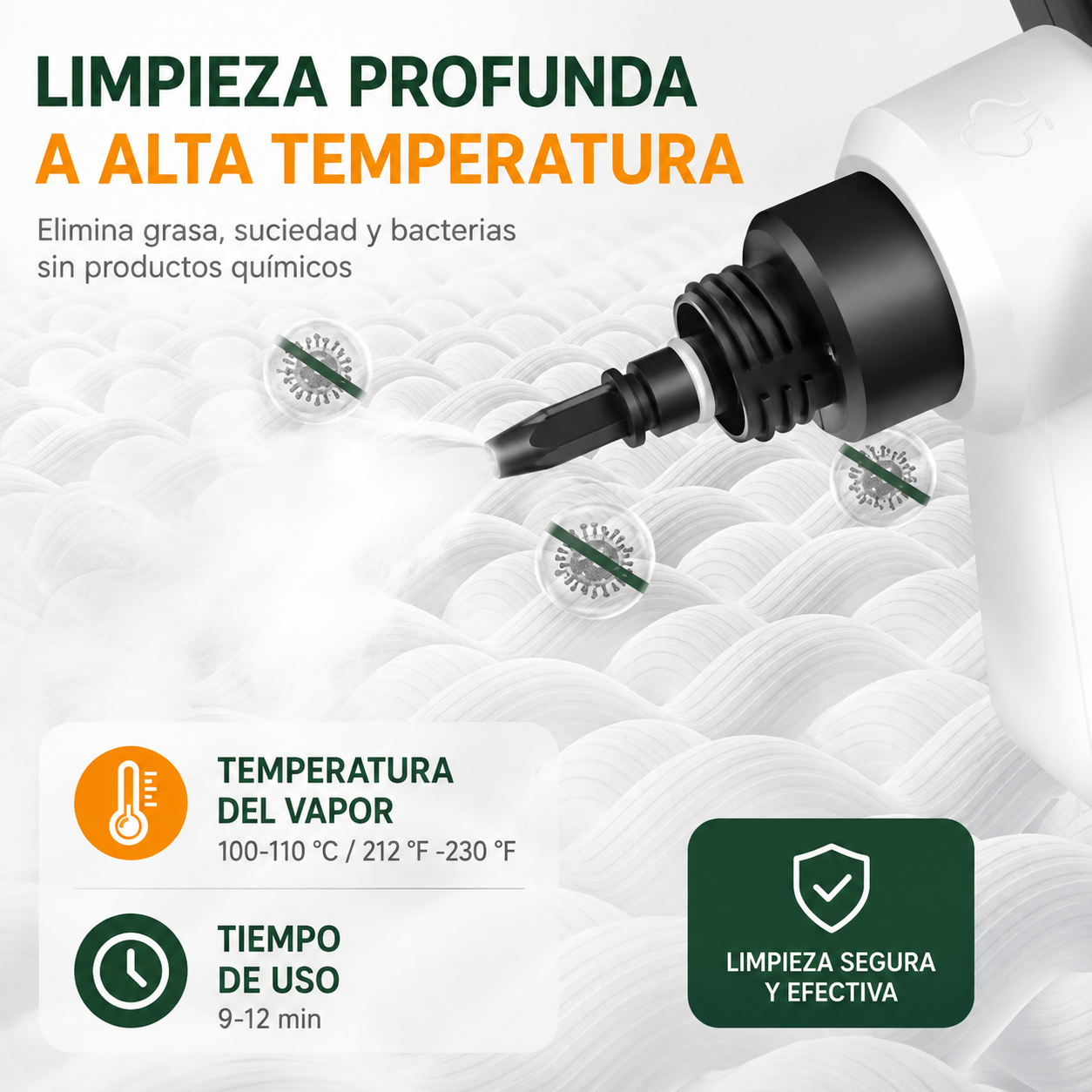 Limpiador de Vapor de Mano